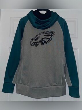 Philadelphia Eagles Gray & Green Hooded Sweatshirt